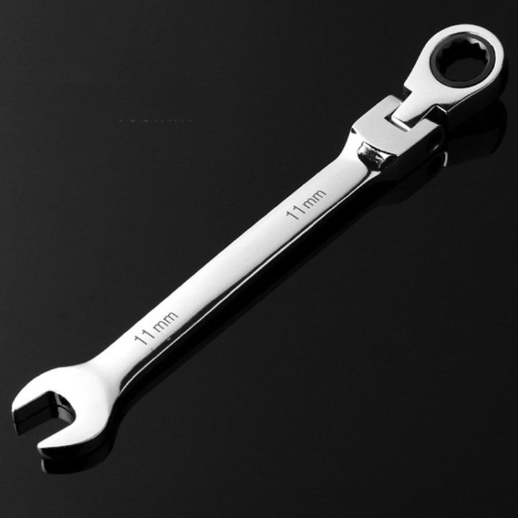 Chiave a cricchetto combinata con testa flessibile Strumento a cricchetto a doppio scopo, 6mm, 7mm, 9mm, 11mm, 16mm, 24mm, 18mm, 20mm, 21mm, 22mm, 23mm