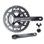 Guarnitura RACEWORK RKRFA per bici da strada in lega di alluminio a 22 velocità, specifiche:, 50-34T without BB, 53-39T without BB, 50-34T with BB, 53-39T with BB