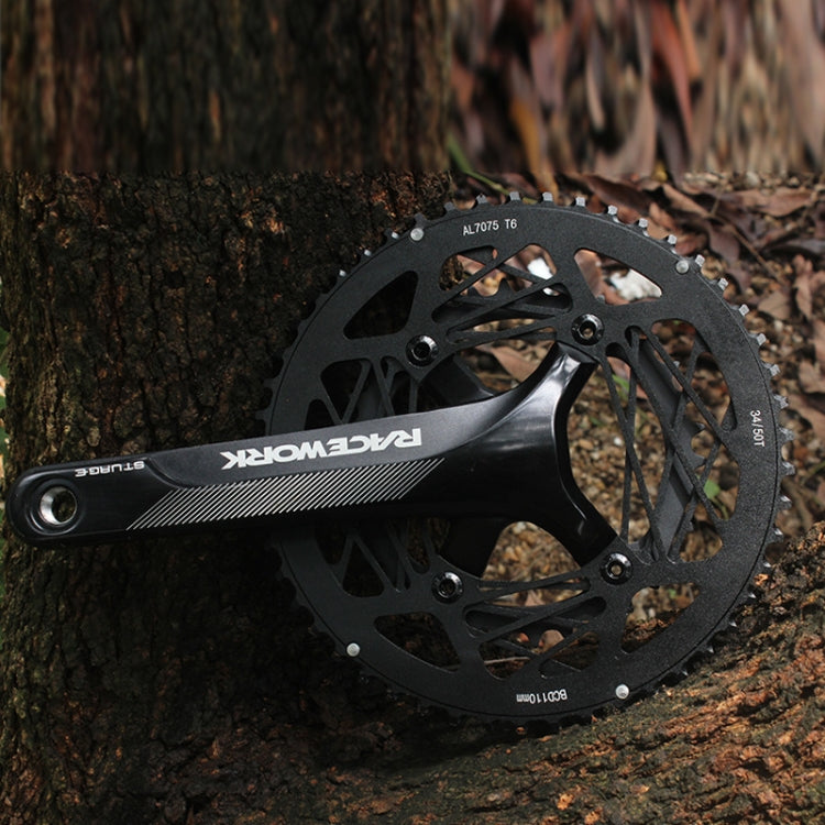 Guarnitura RACEWORK RKRFA per bici da strada in lega di alluminio a 22 velocità, specifiche:, 50-34T without BB, 53-39T without BB, 50-34T with BB, 53-39T with BB