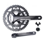 Guarnitura RACEWORK RKRFA per bici da strada in lega di alluminio a 22 velocità, specifiche:, 50-34T without BB, 53-39T without BB, 50-34T with BB, 53-39T with BB