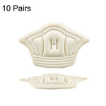 10 paia di sneaker su misura con linguetta sul tallone, tracker anti-usura e anti-caduta, spessore:, 5mm (Beige), 5mm (Black), 10mm (Beige), 10mm (Black)