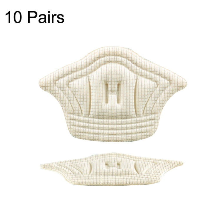 10 paia di sneaker su misura con linguetta sul tallone, tracker anti-usura e anti-caduta, spessore:, 5mm (Beige), 5mm (Black), 10mm (Beige), 10mm (Black)