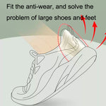 10 paia di sneaker su misura con linguetta sul tallone, tracker anti-usura e anti-caduta, spessore:, 5mm (Beige), 5mm (Black), 10mm (Beige), 10mm (Black)
