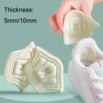 10 paia di sneaker su misura con linguetta sul tallone, tracker anti-usura e anti-caduta, spessore:, 5mm (Beige), 5mm (Black), 10mm (Beige), 10mm (Black)