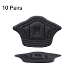 10 paia di sneaker su misura con linguetta sul tallone, tracker anti-usura e anti-caduta, spessore:, 5mm (Beige), 5mm (Black), 10mm (Beige), 10mm (Black)