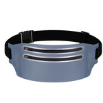 Marsupio sottile per il corpo in lycra impermeabile sportivo con doppia cerniera all'aperto, Black, Mint Blue, Grey, Rose Red, Green