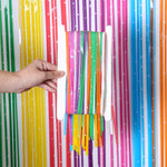 Puntelli a sorpresa per feste di compleanno con tenda da pioggia a colori da 1x2,5 m, 1x2.5M