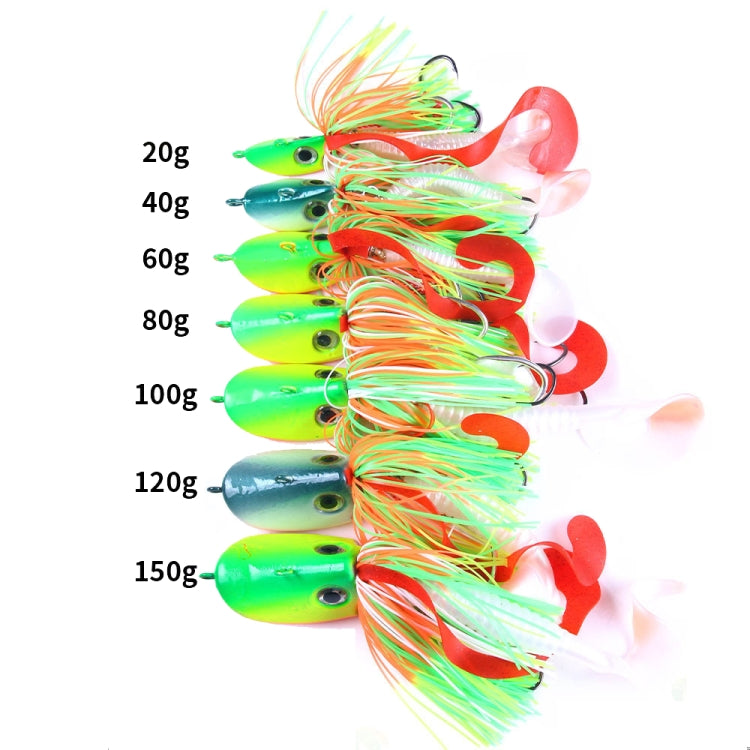 HENGJIA JIG Fish Head Beard Lead Hook, 20G, 40G, 60G, 80G, 100G, 120G
