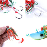 HENGJIA JIG Fish Head Beard Lead Hook, 150G
