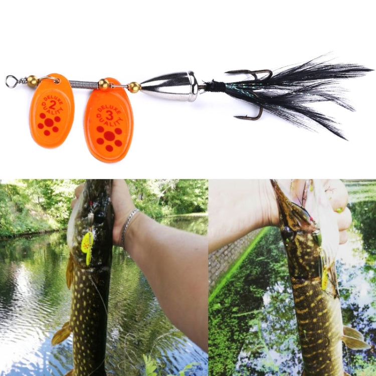 4 PZ HENGJIA SP304 6.5cm 13g Piuma Gancio Rotante Paillettes Strada Esca Esca, SP304 Orange Red, SP304 Black, SP304 Yellow