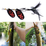 4 PZ HENGJIA SP304 6.5cm 13g Piuma Gancio Rotante Paillettes Strada Esca Esca, SP304 Orange Red, SP304 Black, SP304 Yellow