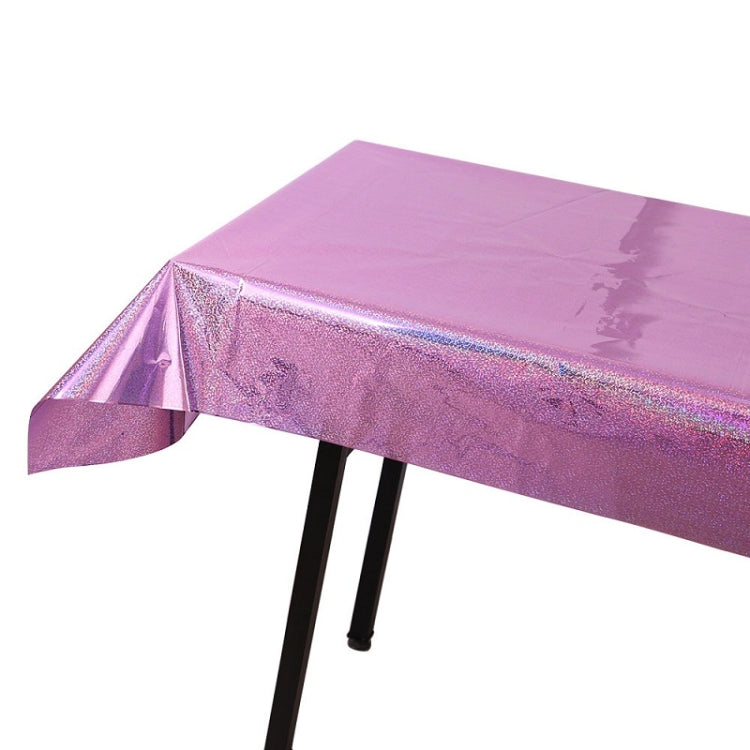 Tovaglia laser per feste di compleanno Forniture per decorazioni di nozze, Foil Laser  Pink, Foil Laser Red, Foil Laser Light Blue, Foil Laser Rose Gold, Foil Laser Gold, Foil Laser Dark Blu, Foil Laser Purple, Foil Laser Silver, Foil Laser Rose Red