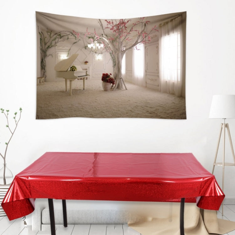 Tovaglia laser per feste di compleanno Forniture per decorazioni di nozze, Foil Laser  Pink, Foil Laser Red, Foil Laser Light Blue, Foil Laser Rose Gold, Foil Laser Gold, Foil Laser Dark Blu, Foil Laser Purple, Foil Laser Silver, Foil Laser Rose Red