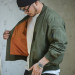 W2007119 Bomber retrò Uniforme da baseball casual per l'autunno e l'inverno, M, XL, 2XL, 3XL