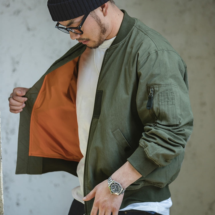 W2007119 Bomber retrò Uniforme da baseball casual per l'autunno e l'inverno, M, XL, 2XL, 3XL