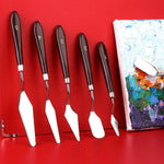 Coltello per pittura a guazzo per pittura acrilica, 10 PCS Plastic Handle 1, 10 PCS Plastic Handle 2, 10 PCS Plastic Handle 3, 10 PCS Plastic Handle 4, 10 PCS Plastic Handle 5, 1 Sets/5PCS Plastic Handle, 10 PCS Wooden Handle 1, 10 PCS Wooden Handle 2 ...