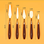 Coltello per pittura a guazzo per pittura acrilica, 10 PCS Plastic Handle 1, 10 PCS Plastic Handle 2, 10 PCS Plastic Handle 3, 10 PCS Plastic Handle 4, 10 PCS Plastic Handle 5, 1 Sets/5PCS Plastic Handle, 10 PCS Wooden Handle 1, 10 PCS Wooden Handle 2 ...