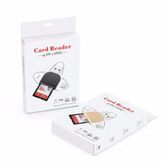 R015 USB 2.0 e Micro USB+8Pin+Type-C Lettore di schede 4 in 1 Supporta schede SD/TF, R015 Black, R015 Rose Gold