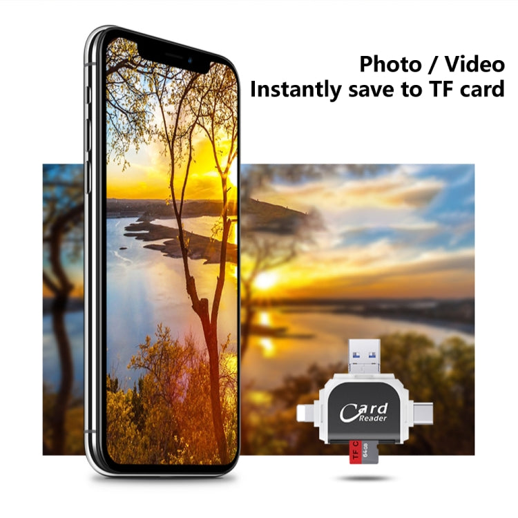 Lettore schede 4 in 1 USB 2.0 Micro USB Type-C