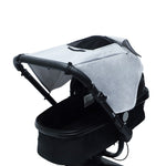 Accessori universali per passeggino Copertura parasole con tetto apribile visibile, Gray, Pink, Black
