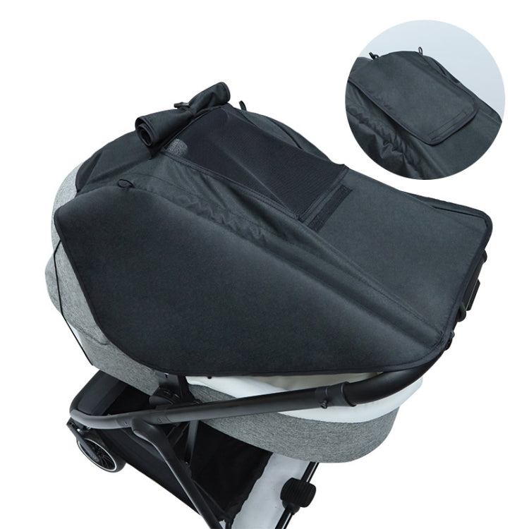 Accessori universali per passeggino Copertura parasole con tetto apribile visibile, Gray, Pink, Black