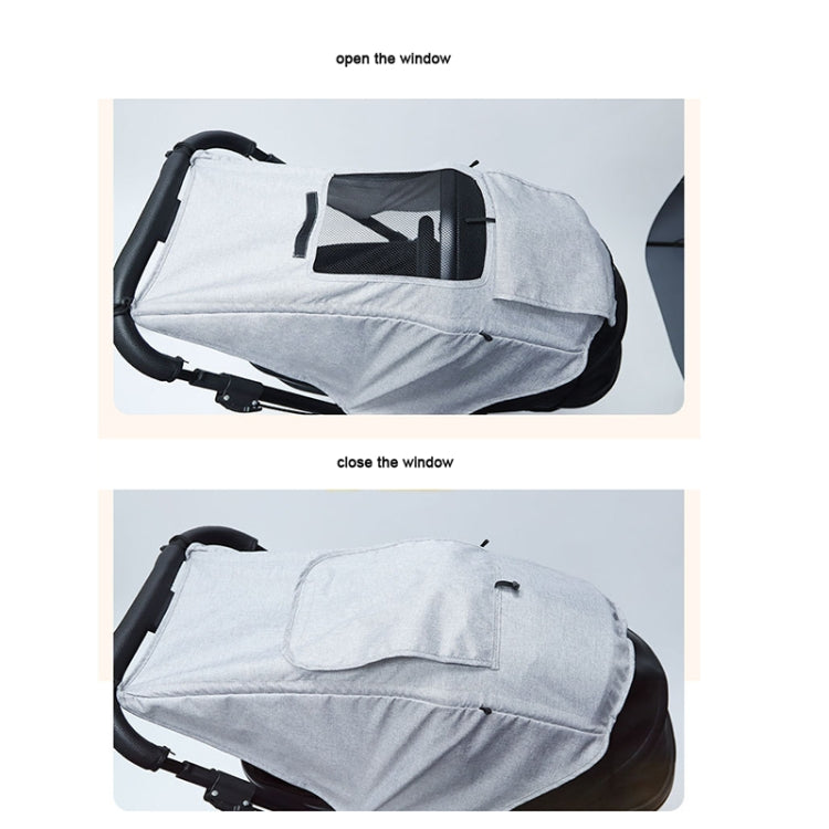 Accessori universali per passeggino Copertura parasole con tetto apribile visibile, Gray, Pink, Black