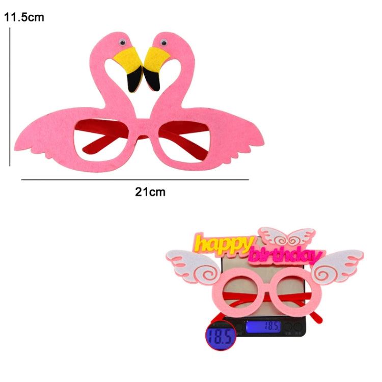 2 PZ Occhiali divertenti Festa di compleanno Decorazione per cartoni animati Puntelli per foto, forma:, Happy Birthday Dot, Pink Firebird, Blue Bear, Rose Red Firebird, Blue Letters, Frog, Angel Wings, Brown Bears, Yellow Letters, Pink Letters         ...