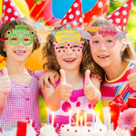 2 PZ Occhiali divertenti Festa di compleanno Decorazione per cartoni animati Puntelli per foto, forma:, Happy Birthday Dot, Pink Firebird, Blue Bear, Rose Red Firebird, Blue Letters, Frog, Angel Wings, Brown Bears, Yellow Letters, Pink Letters         ...