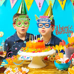 2 PZ Occhiali divertenti Festa di compleanno Decorazione per cartoni animati Puntelli per foto, forma:, Happy Birthday Dot, Pink Firebird, Blue Bear, Rose Red Firebird, Blue Letters, Frog, Angel Wings, Brown Bears, Yellow Letters, Pink Letters         ...
