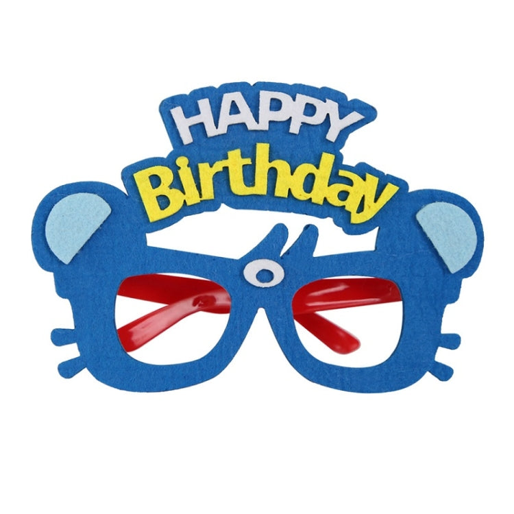 2 PZ Occhiali divertenti Festa di compleanno Decorazione per cartoni animati Puntelli per foto, forma:, Happy Birthday Dot, Pink Firebird, Blue Bear, Rose Red Firebird, Blue Letters, Frog, Angel Wings, Brown Bears, Yellow Letters, Pink Letters         ...