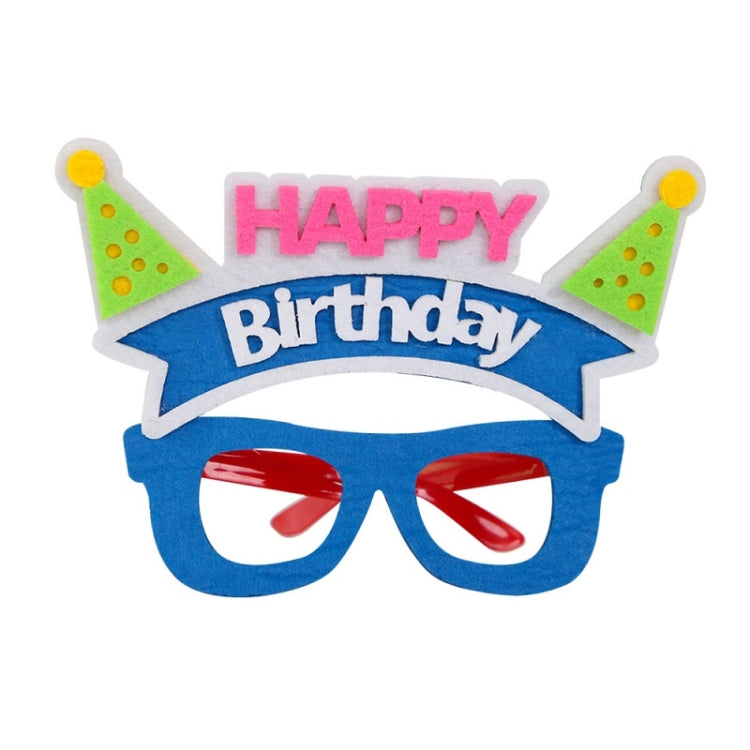 2 PZ Occhiali divertenti Festa di compleanno Decorazione per cartoni animati Puntelli per foto, forma:, Happy Birthday Dot, Pink Firebird, Blue Bear, Rose Red Firebird, Blue Letters, Frog, Angel Wings, Brown Bears, Yellow Letters, Pink Letters         ...