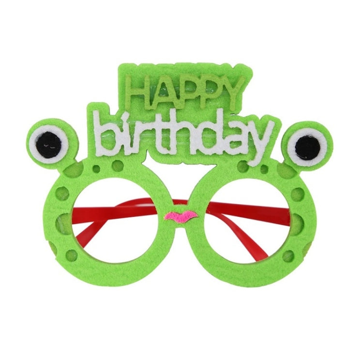 2 PZ Occhiali divertenti Festa di compleanno Decorazione per cartoni animati Puntelli per foto, forma:, Happy Birthday Dot, Pink Firebird, Blue Bear, Rose Red Firebird, Blue Letters, Frog, Angel Wings, Brown Bears, Yellow Letters, Pink Letters         ...