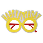 2 PZ Occhiali divertenti Festa di compleanno Decorazione per cartoni animati Puntelli per foto, forma:, Happy Birthday Dot, Pink Firebird, Blue Bear, Rose Red Firebird, Blue Letters, Frog, Angel Wings, Brown Bears, Yellow Letters, Pink Letters         ...