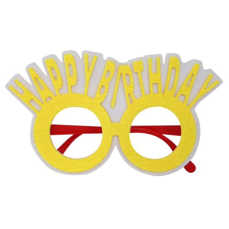 2 PZ Occhiali divertenti Festa di compleanno Decorazione per cartoni animati Puntelli per foto, forma:, Happy Birthday Dot, Pink Firebird, Blue Bear, Rose Red Firebird, Blue Letters, Frog, Angel Wings, Brown Bears, Yellow Letters, Pink Letters         ...