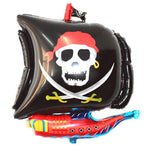Palloncino per nave pirata 5 pezzi Palloncino per film in alluminio di Halloween, Black, Red, Red Black