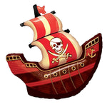 Palloncino per nave pirata 5 pezzi Palloncino per film in alluminio di Halloween, Black, Red, Red Black
