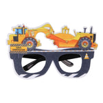 3 pezzi per feste di compleanno per bambini, occhiali divertenti per foto, Logging Truck, Forklift, Tanker Truck, Small Crane, Bulldozer, Engineering Cap, Expel Soil Machine, Dump Truck, Excavator, Grinder, Screw Machine, Crane, Bus, Red Excavator     ...