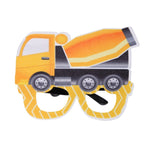 3 pezzi per feste di compleanno per bambini, occhiali divertenti per foto, Logging Truck, Forklift, Tanker Truck, Small Crane, Bulldozer, Engineering Cap, Expel Soil Machine, Dump Truck, Excavator, Grinder, Screw Machine, Crane, Bus, Red Excavator     ...