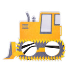3 pezzi per feste di compleanno per bambini, occhiali divertenti per foto, Logging Truck, Forklift, Tanker Truck, Small Crane, Bulldozer, Engineering Cap, Expel Soil Machine, Dump Truck, Excavator, Grinder, Screw Machine, Crane, Bus, Red Excavator     ...