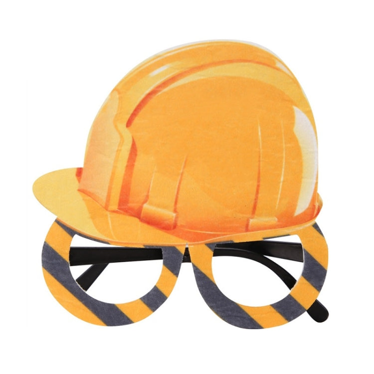 3 pezzi per feste di compleanno per bambini, occhiali divertenti per foto, Logging Truck, Forklift, Tanker Truck, Small Crane, Bulldozer, Engineering Cap, Expel Soil Machine, Dump Truck, Excavator, Grinder, Screw Machine, Crane, Bus, Red Excavator     ...