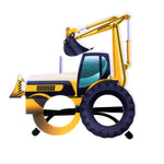 3 pezzi per feste di compleanno per bambini, occhiali divertenti per foto, Logging Truck, Forklift, Tanker Truck, Small Crane, Bulldozer, Engineering Cap, Expel Soil Machine, Dump Truck, Excavator, Grinder, Screw Machine, Crane, Bus, Red Excavator     ...