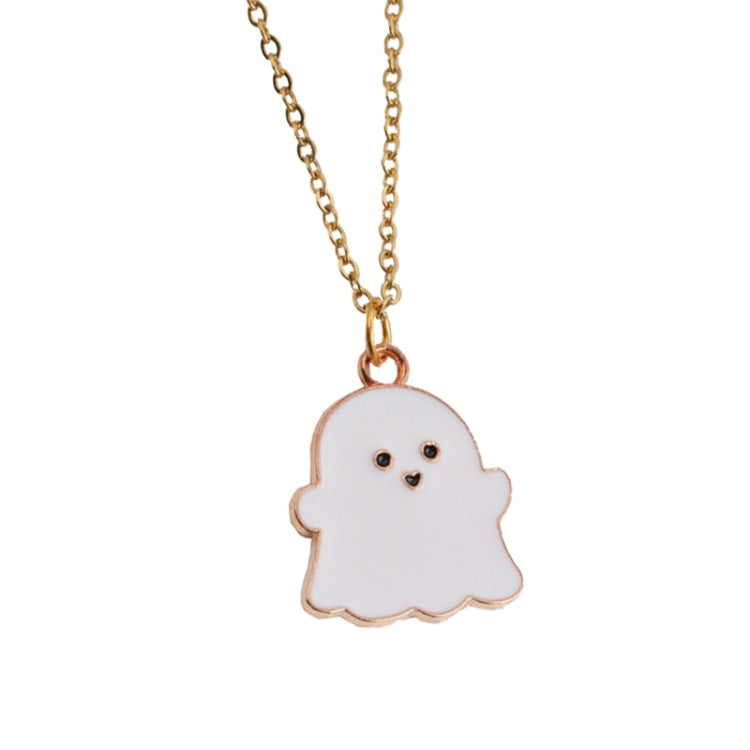 2 insiemi la collana degli orecchini del fantasma della lega dei monili di Halloween, Ghost White, Ghost Black