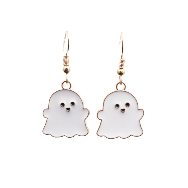 2 insiemi la collana degli orecchini del fantasma della lega dei monili di Halloween, Ghost White, Ghost Black