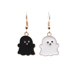 2 insiemi la collana degli orecchini del fantasma della lega dei monili di Halloween, Ghost White, Ghost Black