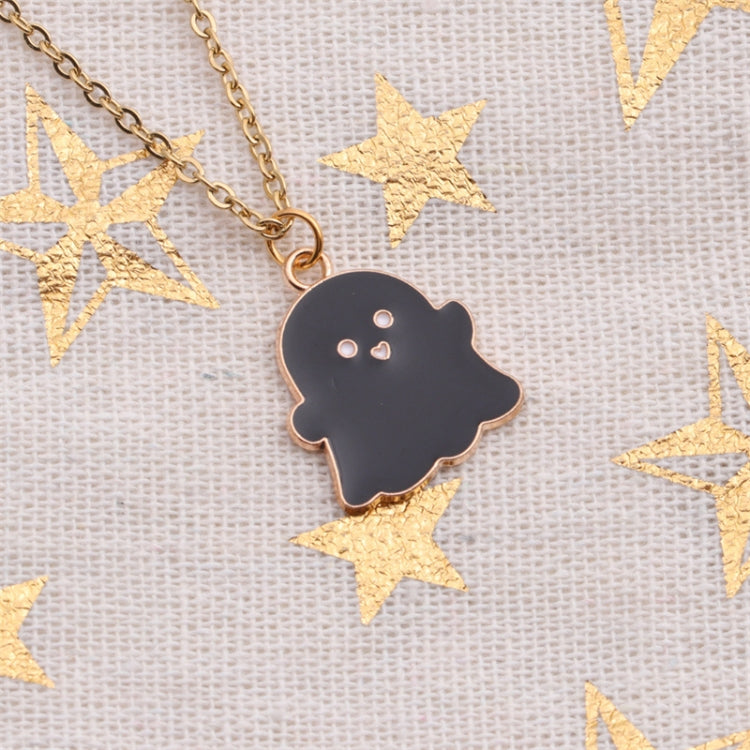 2 insiemi la collana degli orecchini del fantasma della lega dei monili di Halloween, Ghost White, Ghost Black