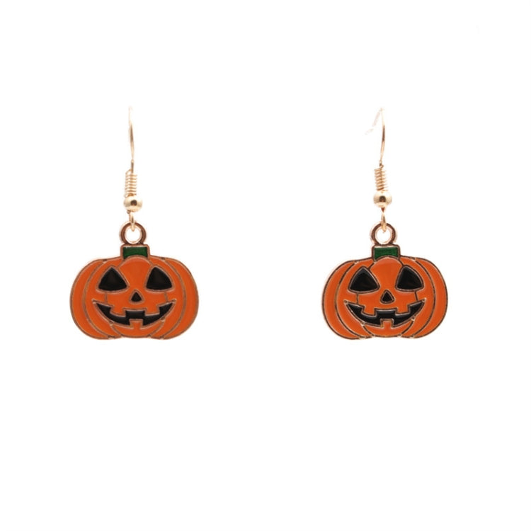 2 set di gioielli di personalità delle orecchie della collana del pendente della zucca del fantasma di Halloween, Pumpkin