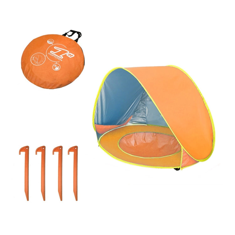 Tenda da spiaggia per bambini con parasole pieghevole portatile per piscina, Orange, Pink, Lake Green Stripe, Pink Stripe, Shark Gray, Shark Yellow, Whale Blue, Whale Pink