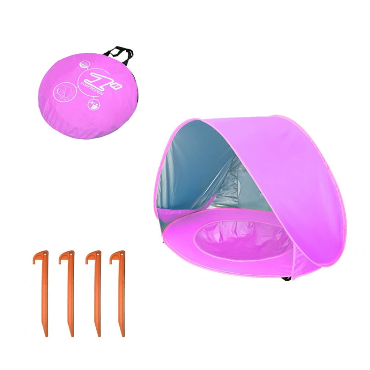 Tenda da spiaggia per bambini con parasole pieghevole portatile per piscina, Orange, Pink, Lake Green Stripe, Pink Stripe, Shark Gray, Shark Yellow, Whale Blue, Whale Pink