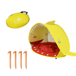 Tenda da spiaggia per bambini con parasole pieghevole portatile per piscina, Orange, Pink, Lake Green Stripe, Pink Stripe, Shark Gray, Shark Yellow, Whale Blue, Whale Pink