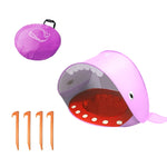Tenda da spiaggia per bambini con parasole pieghevole portatile per piscina, Orange, Pink, Lake Green Stripe, Pink Stripe, Shark Gray, Shark Yellow, Whale Blue, Whale Pink